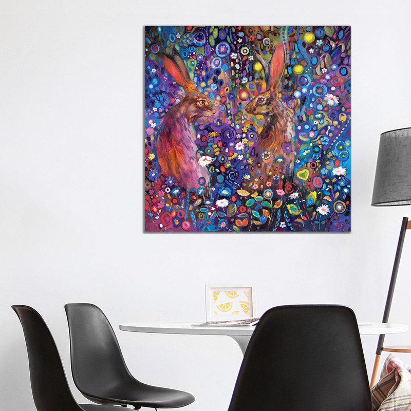 The Garden Of Delights by Sue Gardner - Painting on Canvas, Wrapped Canvas, 45.72 cm H x 45.72 cm W x 3.175 cm D
