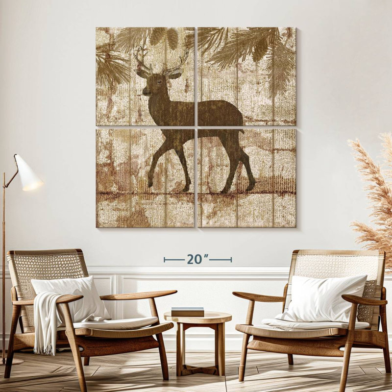 Brampt Deer Crossing, 57" H x 57" W