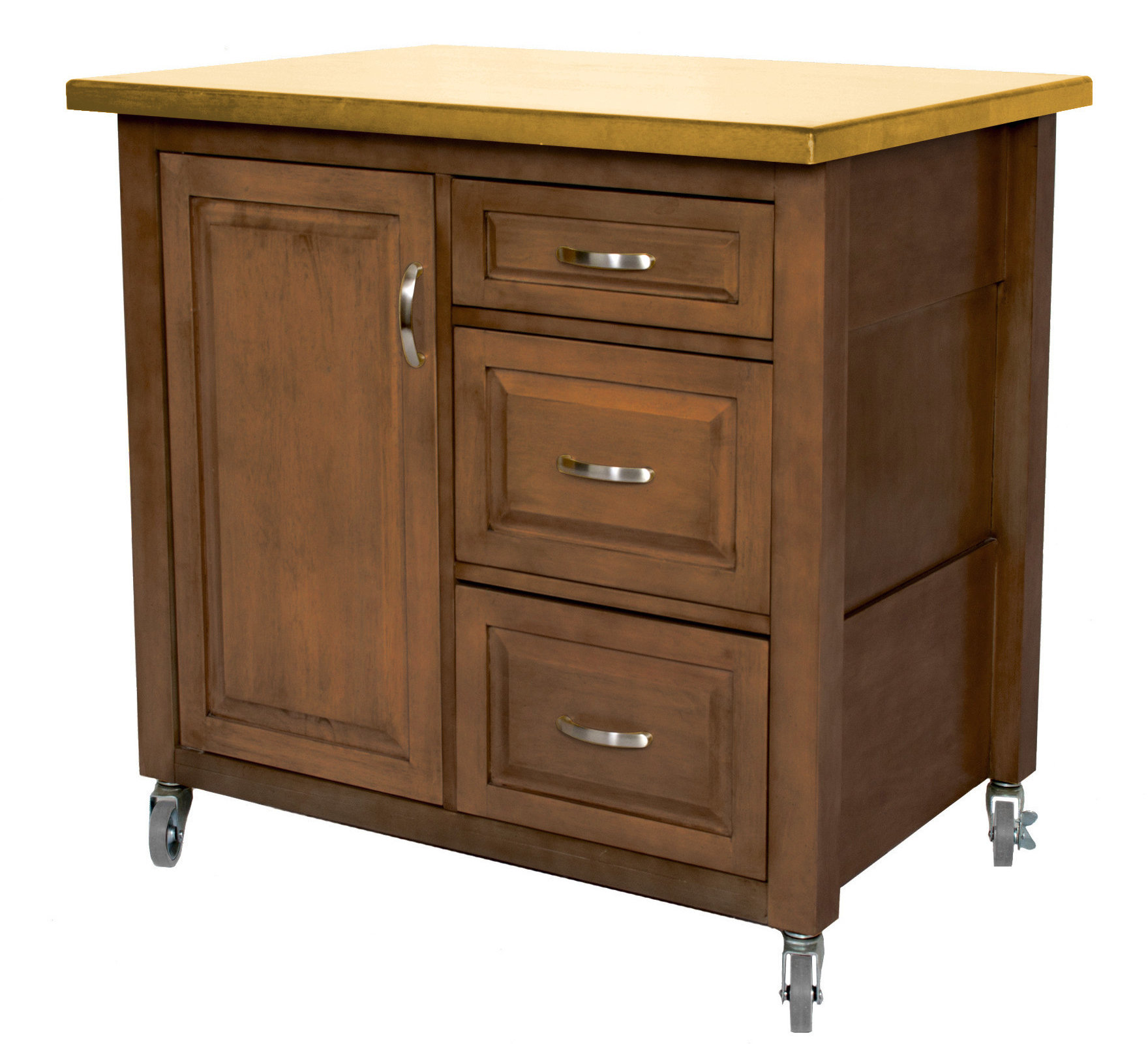 Latitude Run® McElhattan Kitchen Cart Wayfair