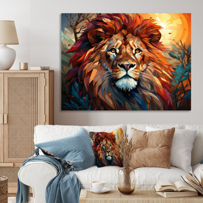 " Lion Regal King Geometric "