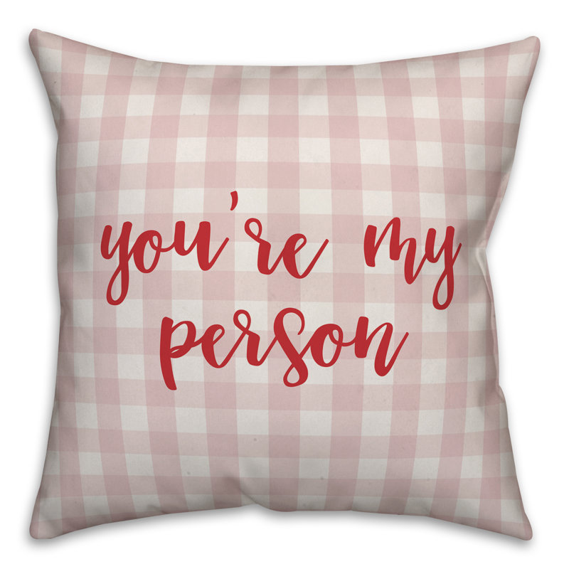  Coussin You Are My Personal, Coussin décoratif, Rose / Rouge