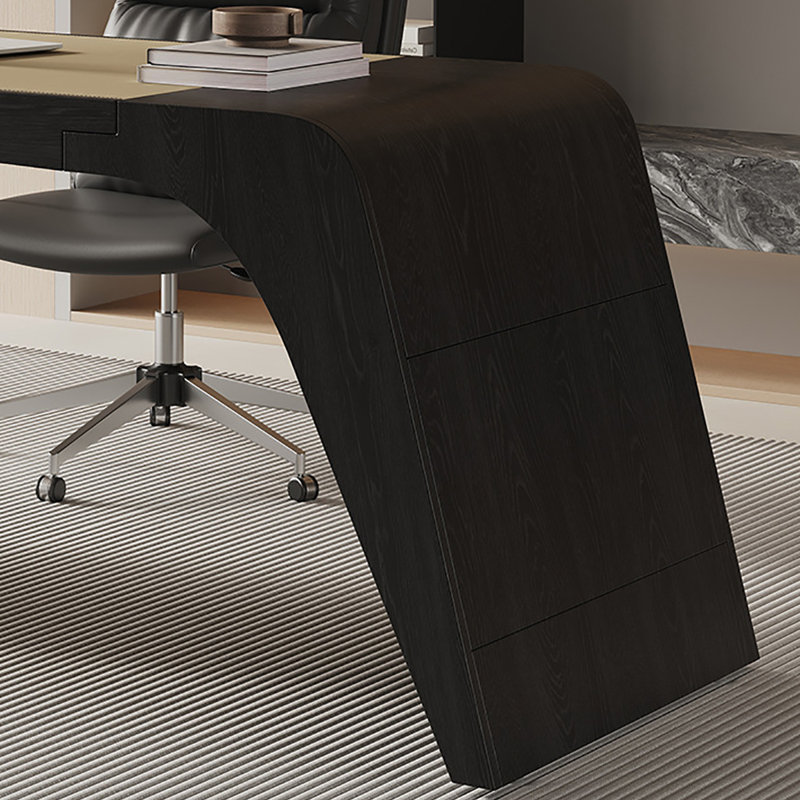 Bureau italien de luxe minimaliste italien avec surface large, H 29,9 po x l 78,7 po x P 31,5 po