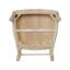 Chaise d'appoint en bois massif Disla