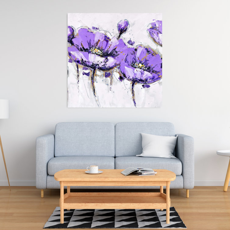 Begin Edition International Inc. Abstract Flowers On Canvas Painting ...