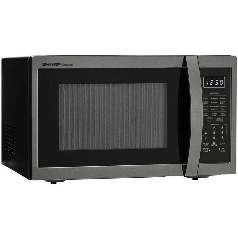 1.4 cuft 1100W Countertop Microwave in Black