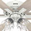 Ventilateur de plafond 52 po avec lumières et télécommande Hunter Energy ENERGY STAR® Hunter de Hunter-102498234-102498236