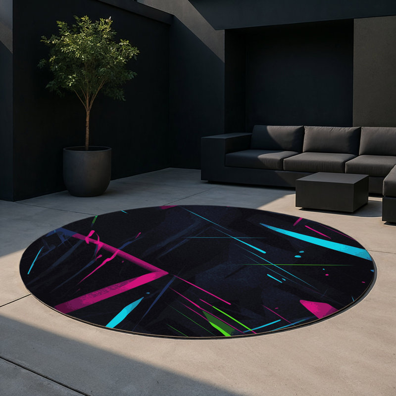 Tapis intérieur et extérieur Nova Drift, Rond 5 pi