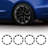20" Wheel Rim Cover for Model Y Hubcap with Guard Tape & Valve Nozzle Hole
