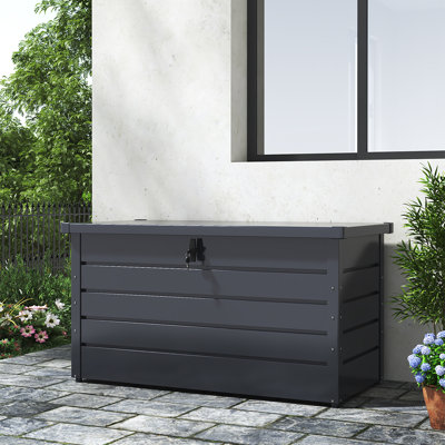 Garden Sanctuary 114cm W 350L Metal Lockable Deck Box