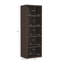 Bibliothèque ouverte à 5 tablettes en noyer foncé H 79 "x l 28" Rivington-116164079