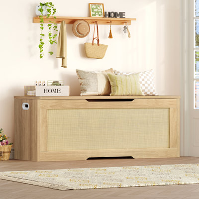 Coffre de rangement en rotin Bambina