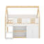 Lit mezzanine bas avec lumières DEL, lit mezzanine en bois-122644487