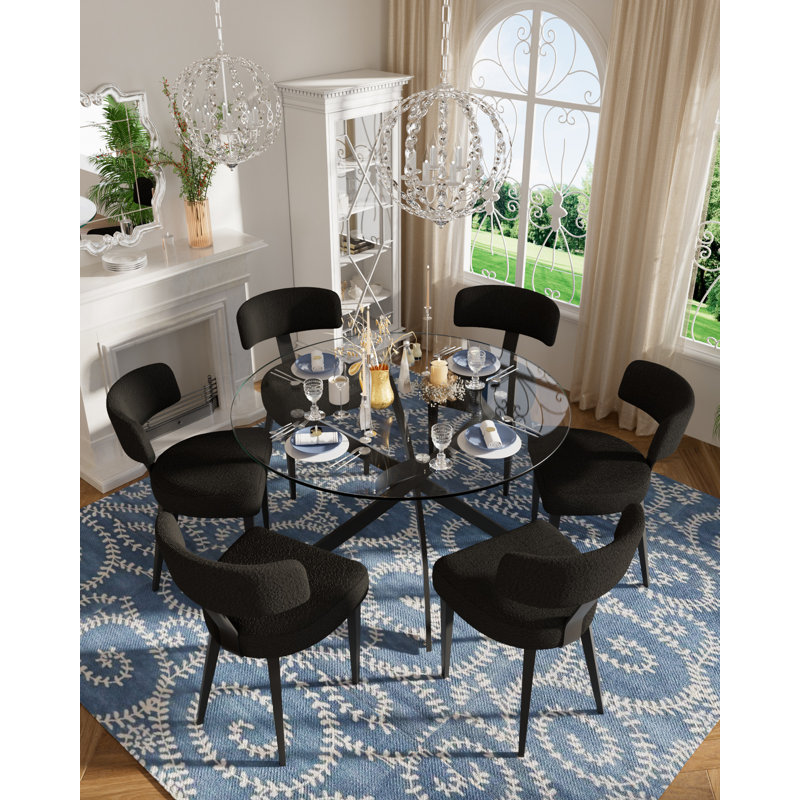 Round Dining Room 42 Inch Round Glass Table George Oliver 42 Inch