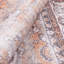 Tapis beige / brun / rouille en polyester tissé à la machine Goss-202263457