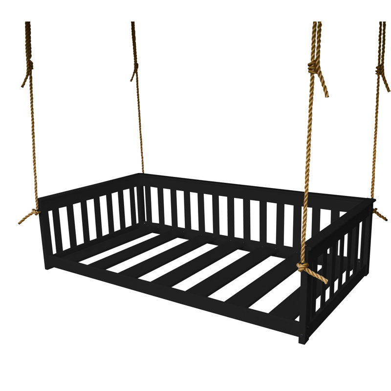 Carol Solid Wood Daybed, Black, Twin