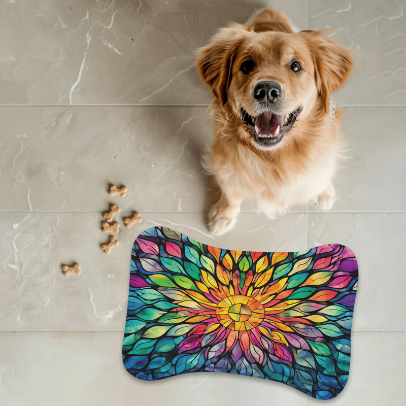 Tapis de mosaïque en verre 1 pièce, Petit (14 po)