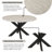 Malahn Round with Solid Wood Base Dining Table