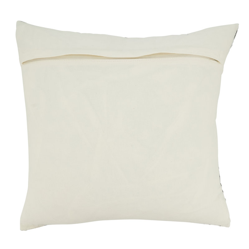Amiyah Collection Striped Cotton Pillow Cover, 20"H x 20"W, Square