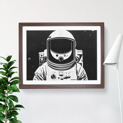 Astronaut Monochrome Vol.2 - Framed Print