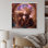 «Goddess Couple Divine Kissing - Couple», reproduction d'art sur toile