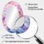 Miroir mural ovale bleu et rose-1349312234