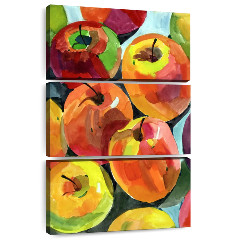 Yarlin Still Life Apples, 57" H x 36" W