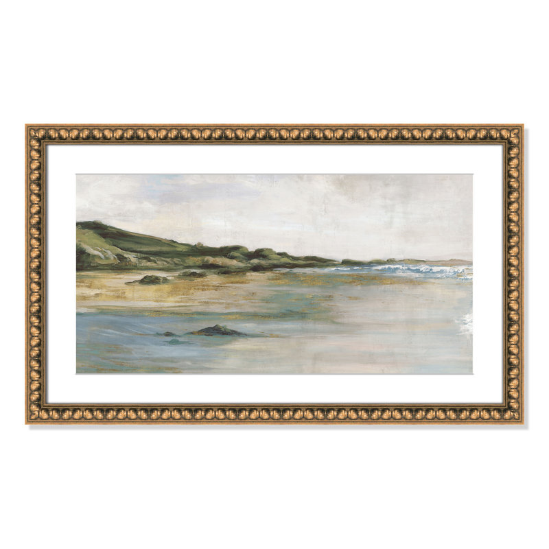 Impression «Tide’s Edge» par Casa Fine Arts, H 18 po x l 30 po x P 1,125 po, Reproduction encadrée avec passe-partout