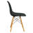 Dubuque Dining Side Chair with Metal Eiffel Base Design and Beech Wood Legs-30264482-128966272