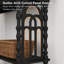 Console à 2 tiroirs Gothic Arch, table d'entrée vintage avec tablette de rangement ouverte-248489781