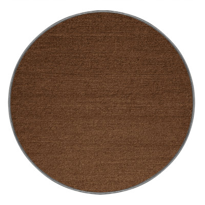 Tapis brun uni lavable à la machine