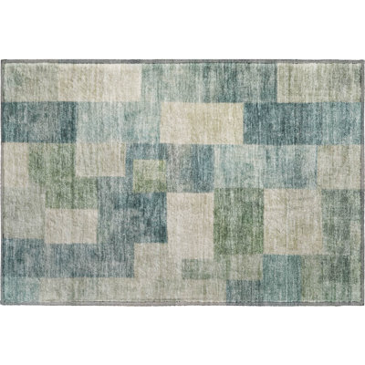 Premium Machine Washable Alijah AMF1261 Geometric Rug