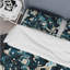 Literie matricielle bleu sarcelle et blanche-219611489