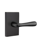 Basel Round Passage (Hall & Closet) Door Lever with Rectangle Rosette