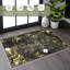 Tapis noir / doré MAVAL