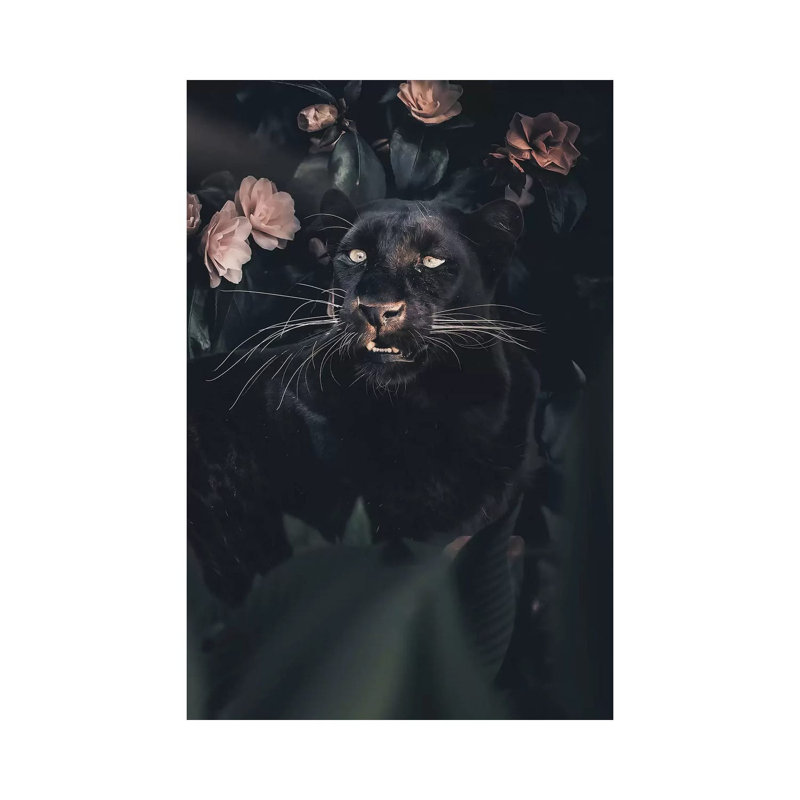 Black Panther by Zenja Gammer - Print on Canvas, Wrapped Canvas, 66.04 cm H x 45.72 cm W x 1.91 cm D