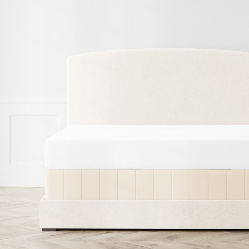 Hammered Box Spring Cover, King, Champagne