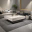 Table basse carrée en pierre de luxe italienne légère-122904075