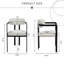 Ensemble de 2 chaises d'appoint Mid-Century - rembourrées avec pieds noirs Boucle-658827202