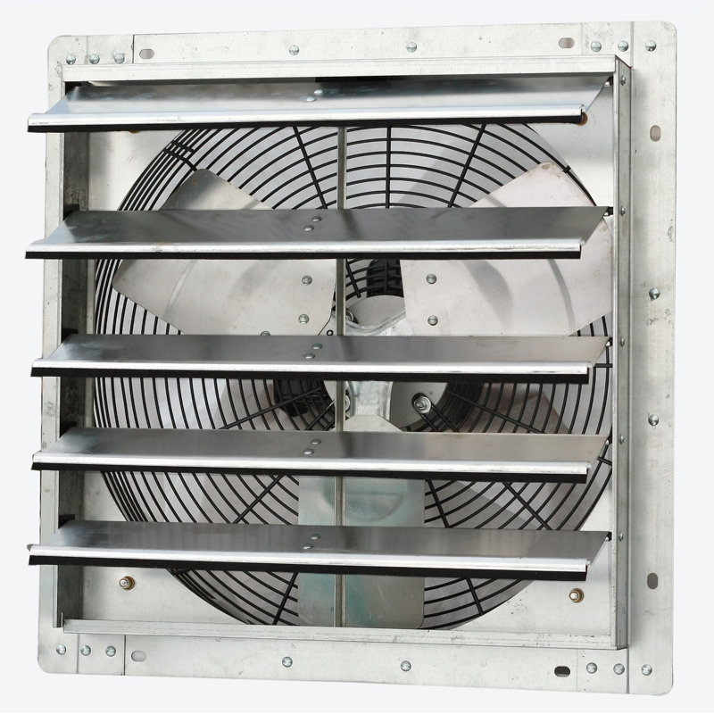 iLIVING ILG8SF18V 18" Wall Mounted Exhaust Fan - Automatic Shutter - Variable Speed - Vent Fan For Home Attic, Shed, or Garage Ventilation, 1736 CFM, 2600 SQF Coverage Area (Power Cord Not Included)