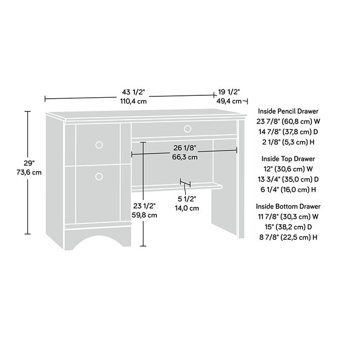 Oak Finish Computer Desk