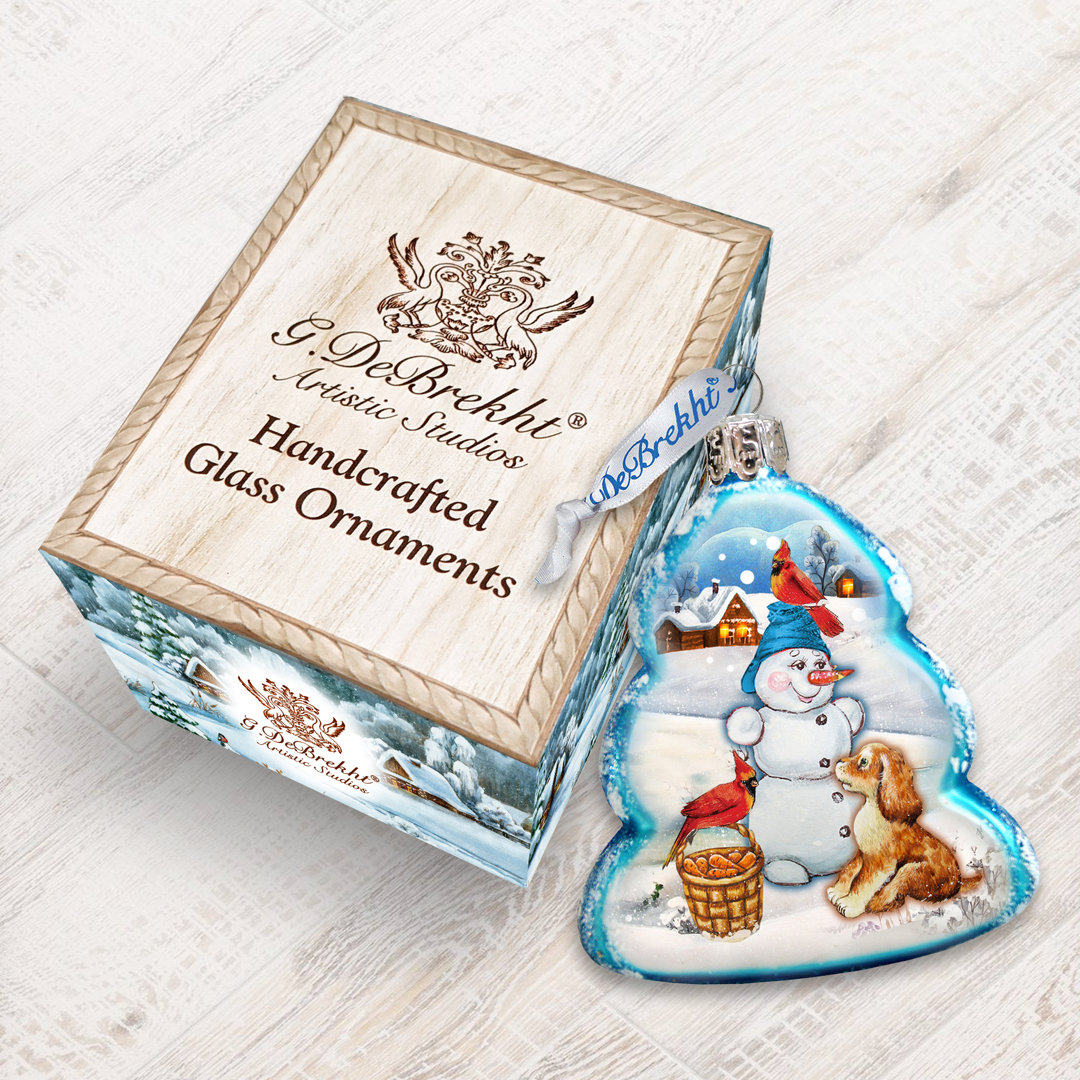 3'' Handmade Glass Holiday Shaped Ornament The Holiday Aisle®