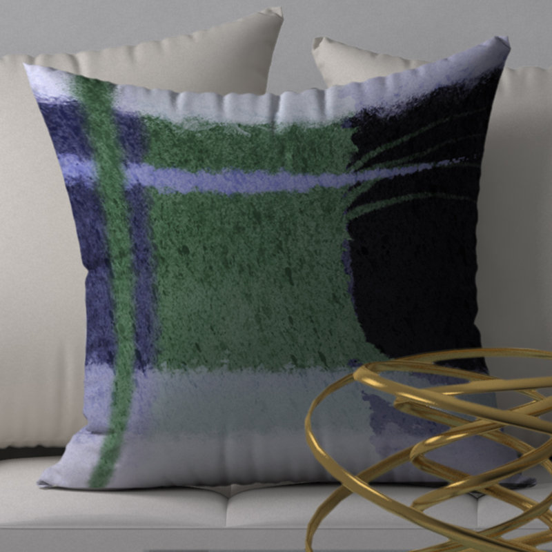 Housse de coussin décorative carrée et insert, 18" x 18"
