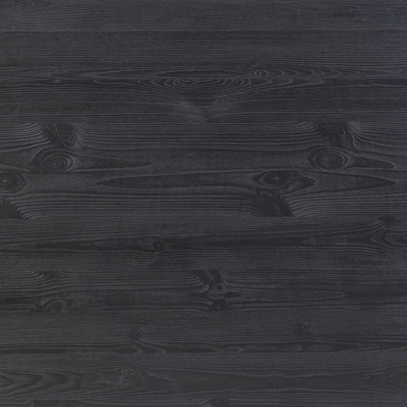 Otto Pine Wood Dining Table, 30" H x 39.25" W x 110" L, Black