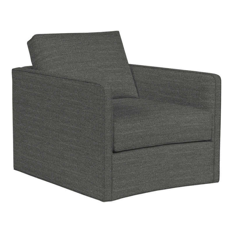Wynne Swivel Chair, Perigold Ishi Platinum
