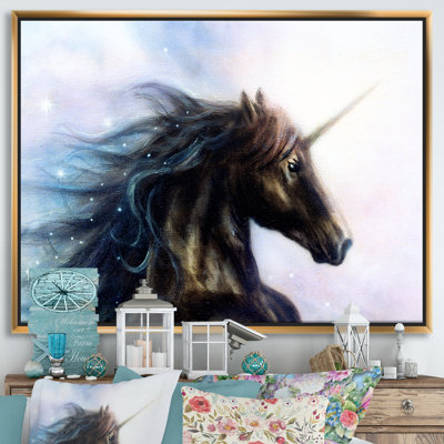 Fantaisie Licorne - reproduction d'art sur toile