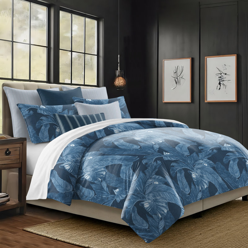 Palomino Denim Cotton Duvet Cover Set, King Duvet Cover + 7 Additional Pieces