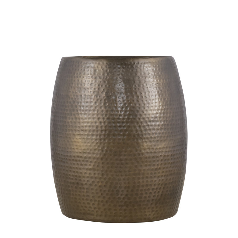 Suellen Auric Hammered End Table, Gold
