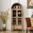 73" Tall Arched Storage Display Cabinet-163016237