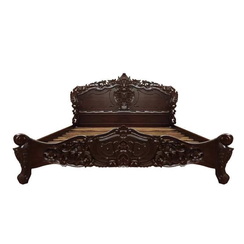 Beyzanur Solid Wood Scalloped Bed