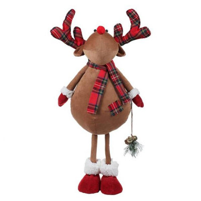 Standing Reindeer Holding A Decoration Christmas Decor